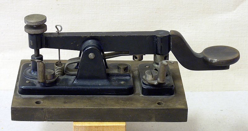 File:Morse Telegraphs Morse Telegraph Key Attribution.jpg