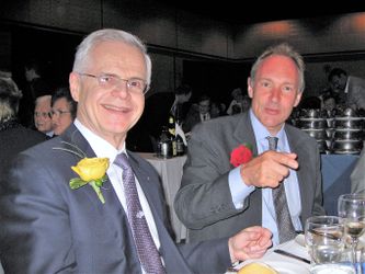 With Tim Berners-Lee at the 2008 Honors Ceremony