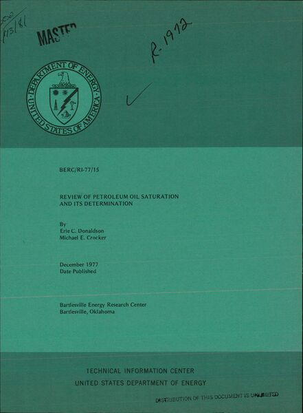 File:ERDA - Fig. 11 Front cover of Review of petroleum oil saturation and its concentration, 1977.jpg
