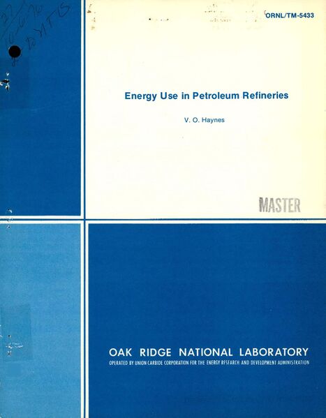 File:ERDA - Fig. 10 Front cover of Energy use in petroleum refineries, 1976.jpg