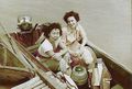 Marie and Sally on boat , Rio Limon, Venezuela