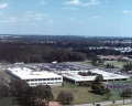An aerial view of the IEEE Operations Center showing buildings 1 and 2 and the warehouse level of building three before the second floor was added to it
