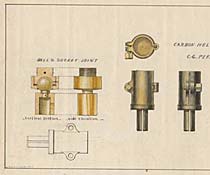 Electricity pioneer Lewis Latimer drew this component of an arc lamp, an early type of electric light, for the U.S. Electric Lighting Company in 1880.