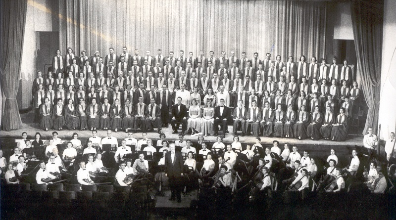 U of F Chorus and Orchestra Performing Verdi's Requiem 1958