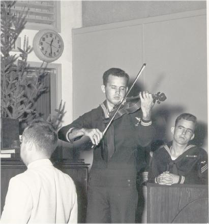 File:Walter Elden Violin Solo at Midnight Mass 1954.jpg