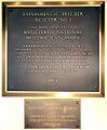 EBR-I National Historic Landmark plaque