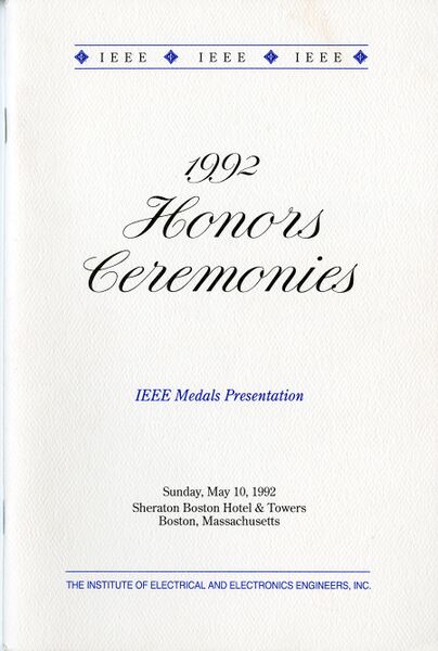 File:IEEE awards 1992 - cover.jpg