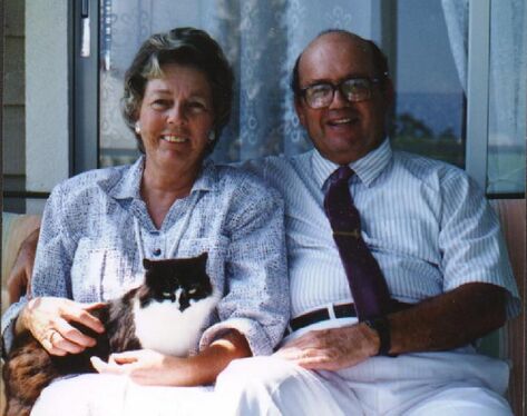 ANNE, WALTER AND PET CAT