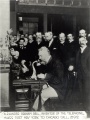 Alexander Graham Bell in 1892, opening New York-Chicago telephone service
