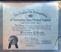 1938 award certificates (Winston Kock)