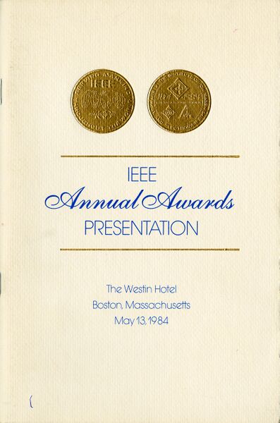 File:IEEE awards 1984 - cover.jpg