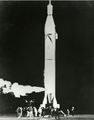 Jupiter-C rocket prior to launching Explorer I, Jan 31, 1958