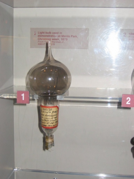 Edison's light bulb is first demonstrated