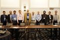 The photo is taken in June 2018 at IEEE International Microwave Symposium, MTT-22 meeting, depicts from left Dr. Ulrich Rohde standing number 5th.