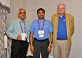 The photo is taken in June 2018 at IEEE IMS in Philadelphia, depicts from left Dr. Shiban Koul - MTT Professor at IIT Delhi, Dr. Ajay Poddar- Chief Scientist Synergy Microwave, Dr. Ulrich L. Rohde discussing about providing technical guidance and establishing new IEEE Chapters at IIT Jammu and IIT Kanpur.