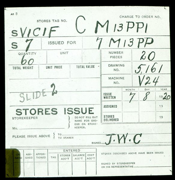 File:770 - Stores Issue Ticket as it Comes to the Balance Clerk.jpg