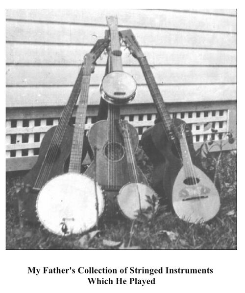 File:Dad's Collection of String Instruments He Played.jpg