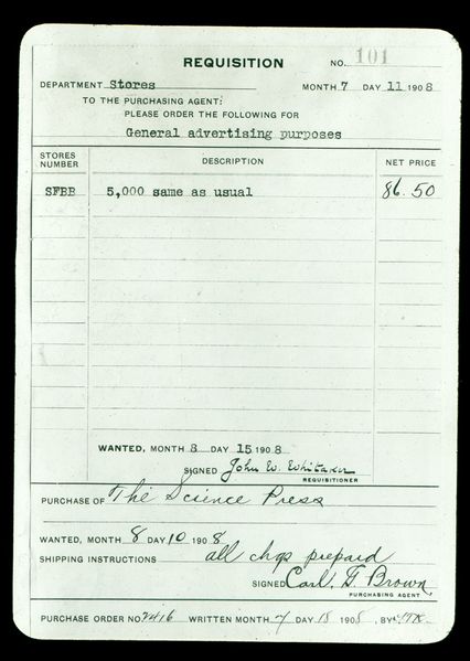 File:697 - Purchase Order 1908 - Carl G. Brown.jpg