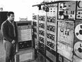 This is the Stanford RSL Site in Malta, 1963. Multiple short wave receivers, chart recorder and data tape recorder. I had four Maltese operators to operate the site in shifts 24 hours per day.