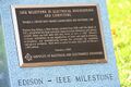 West Orange Laboratories and Factories - Edison plaque.jpg