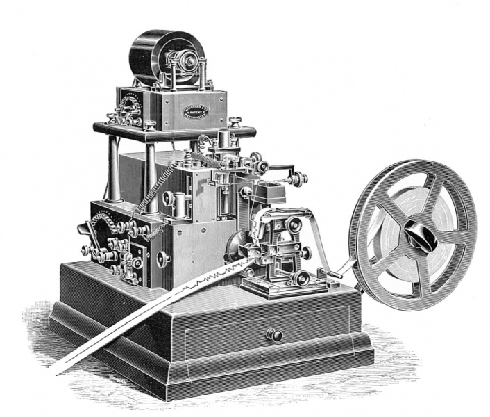 File:Muirhead automatic telegraph syphon receiver (Rankin Kennedy, Electrical Installations, Vol V, 1903).jpg