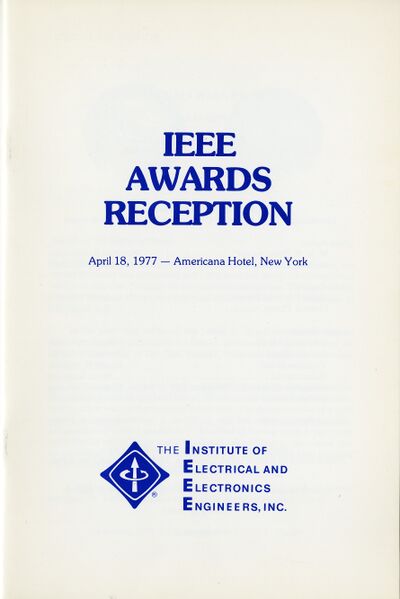 File:IEEE awards 1977 - cover.jpg