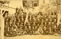 AIEE group photo, undated, c. 1900. Charles Proteus Steinmetz (near center) sitting next to Edwin Houston and in front of T. Commerford Martin
