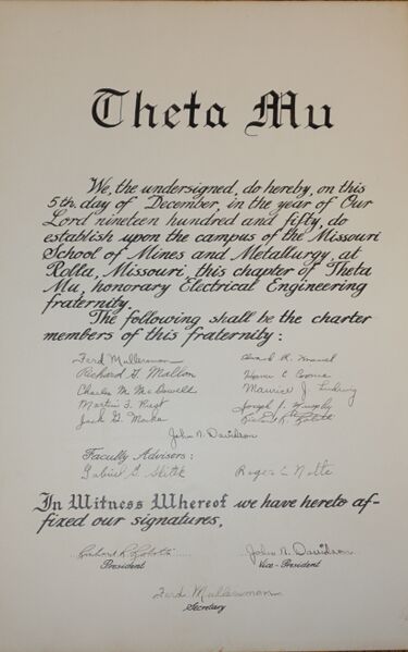 File:Theta Mu Charter for Missouri School of Mines 1950.jpg